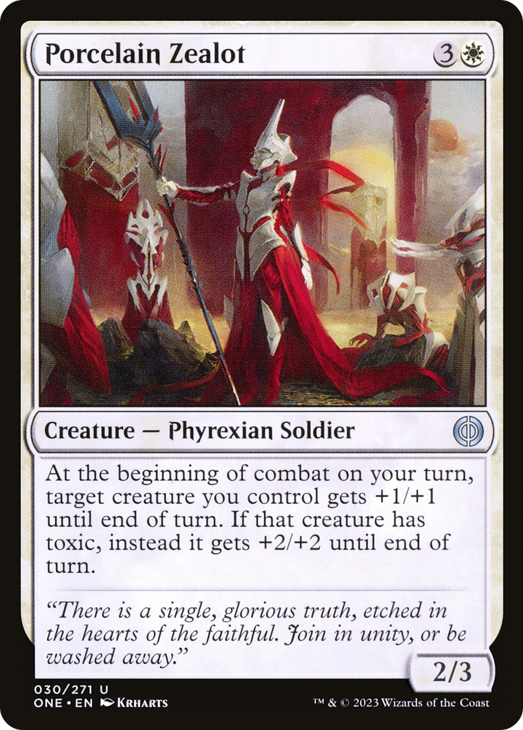 Porcelain Zealot [Phyrexia: All Will Be One] | Silver Goblin