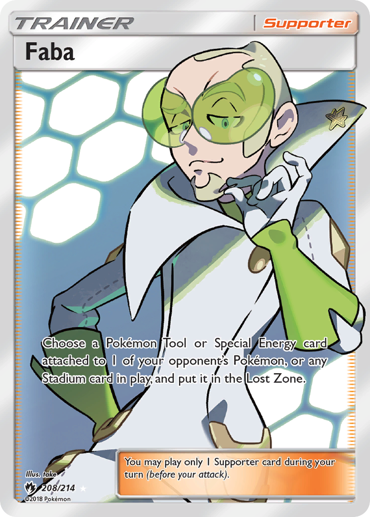 Faba (208/214) [Sun & Moon: Lost Thunder] | Silver Goblin