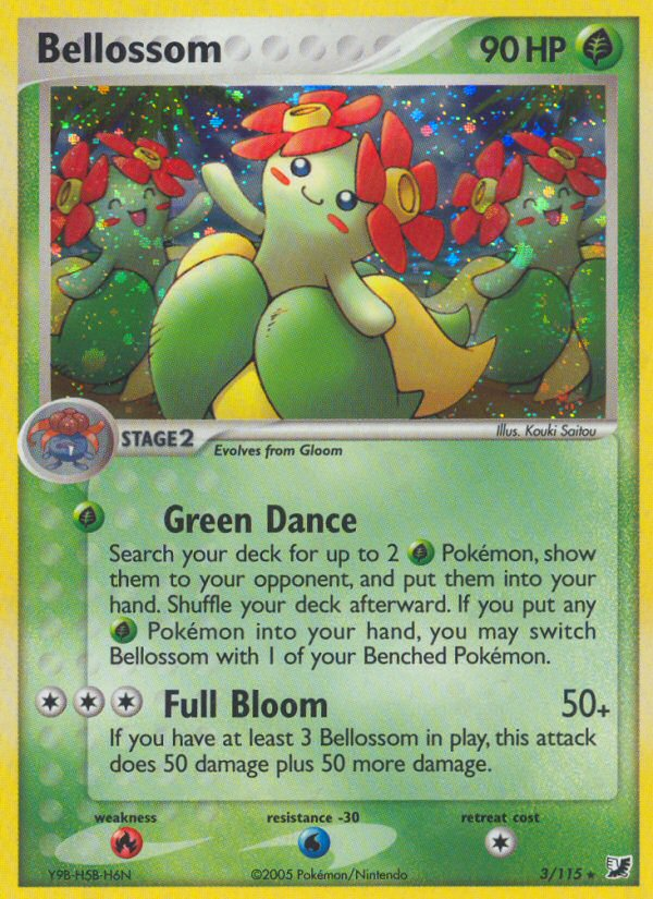 Bellossom (3/115) [EX: Unseen Forces] | Silver Goblin