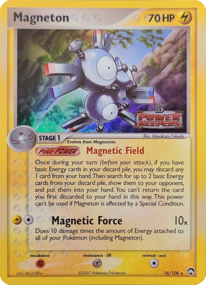 Magneton (16/108) (Stamped) [EX: Power Keepers] | Silver Goblin