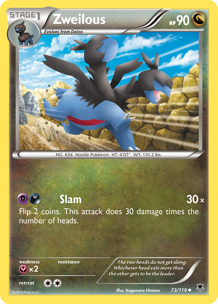 Zweilous (73/119) [XY: Phantom Forces] | Silver Goblin