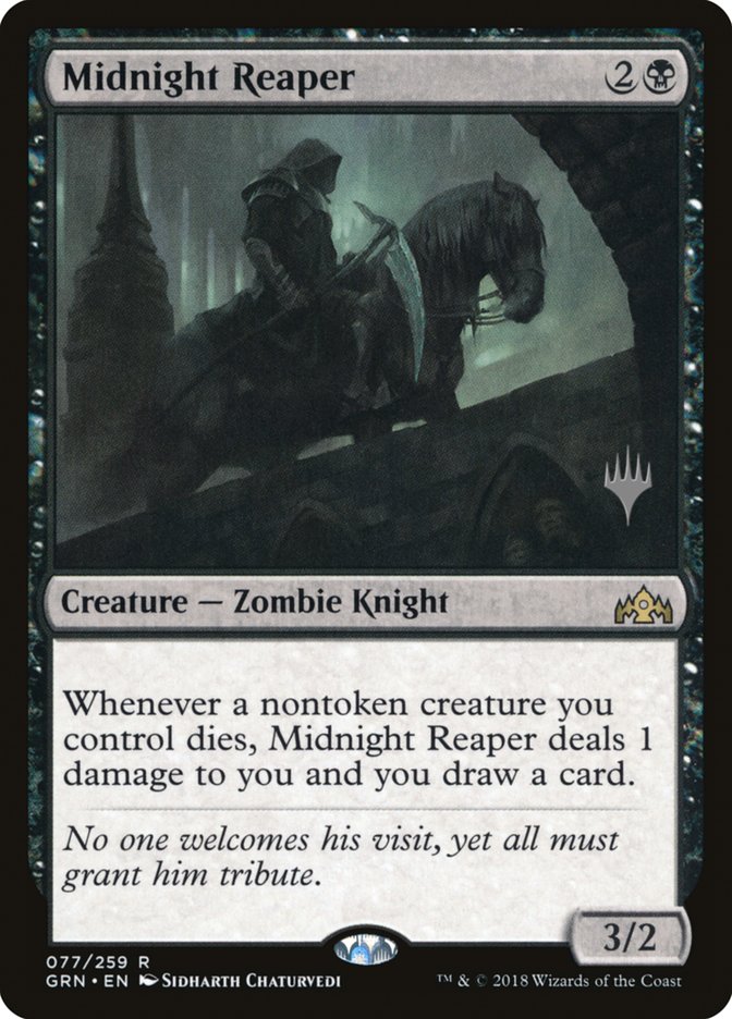 Midnight Reaper (Promo Pack) [Guilds of Ravnica Promos] | Silver Goblin
