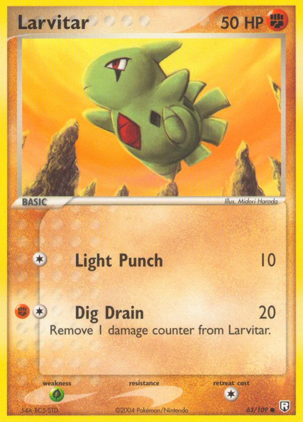 Larvitar (63/109) [EX: Team Rocket Returns] | Silver Goblin