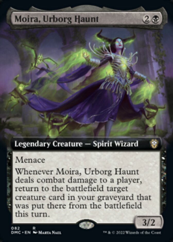 Moira, Urborg Haunt (Extended Art) [Dominaria United Commander] | Silver Goblin