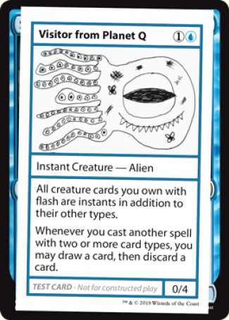 Visitor from Planet Q (2021 Edition) [Mystery Booster Playtest Cards] | Silver Goblin