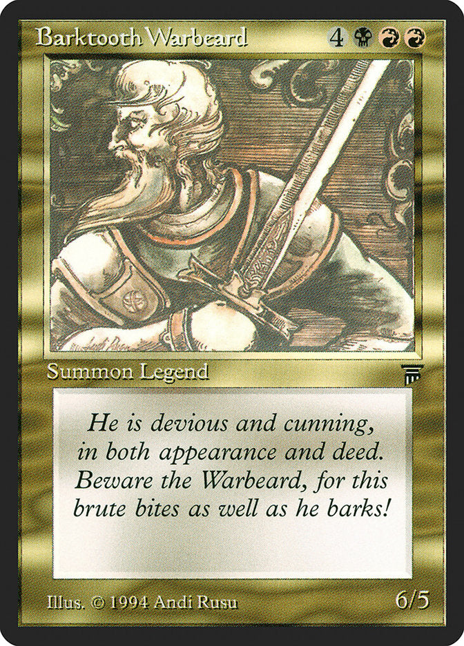 Barktooth Warbeard [Legends] | Silver Goblin