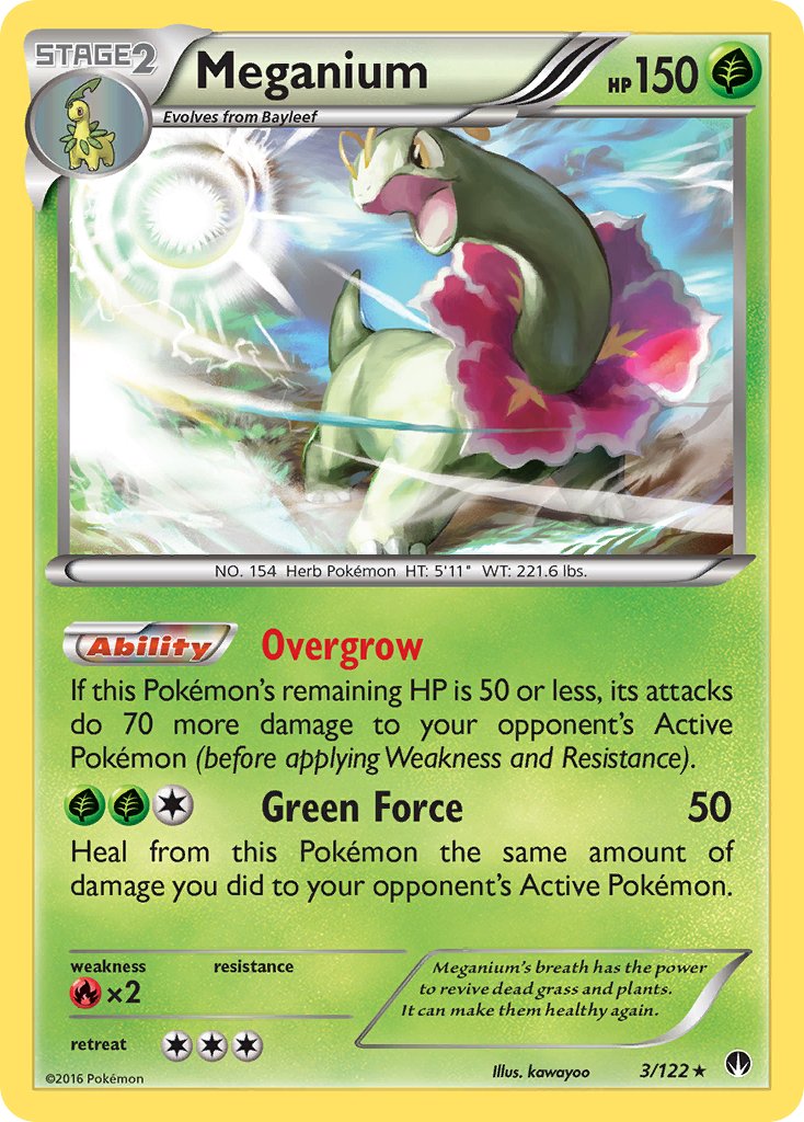 Meganium (3/122) (Cosmos Holo) (Blister Exclusive) [XY: BREAKpoint] | Silver Goblin