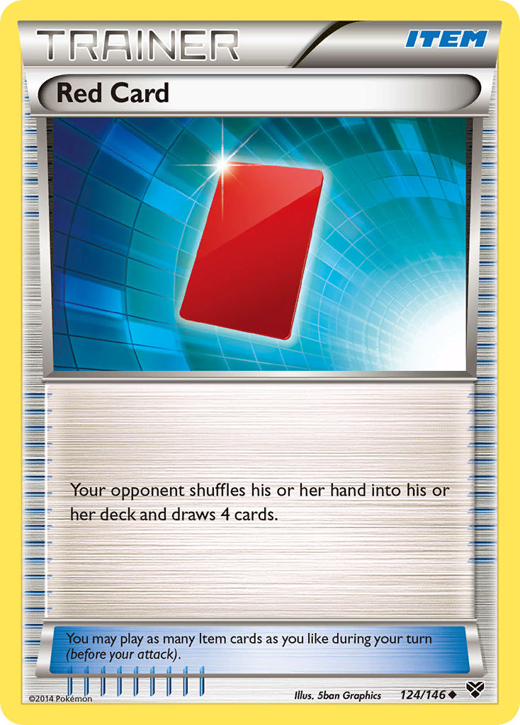 Red Card (124/146) [XY: Base Set] | Silver Goblin