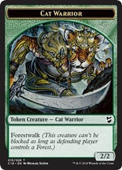 Cat Warrior // Thopter (026) Double-Sided Token [Commander 2018 Tokens] | Silver Goblin