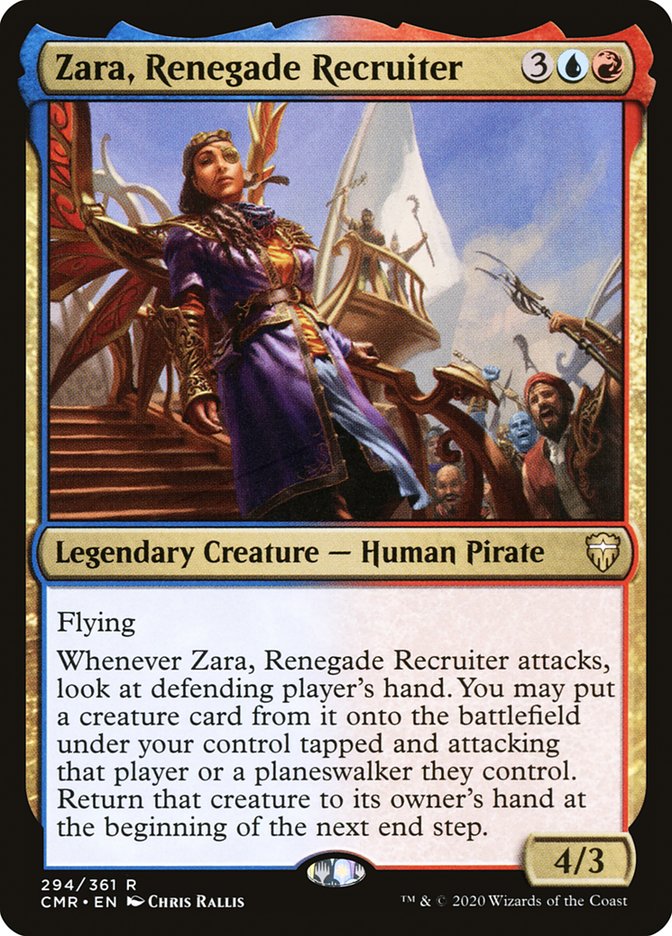 Zara, Renegade Recruiter [Commander Legends] | Silver Goblin