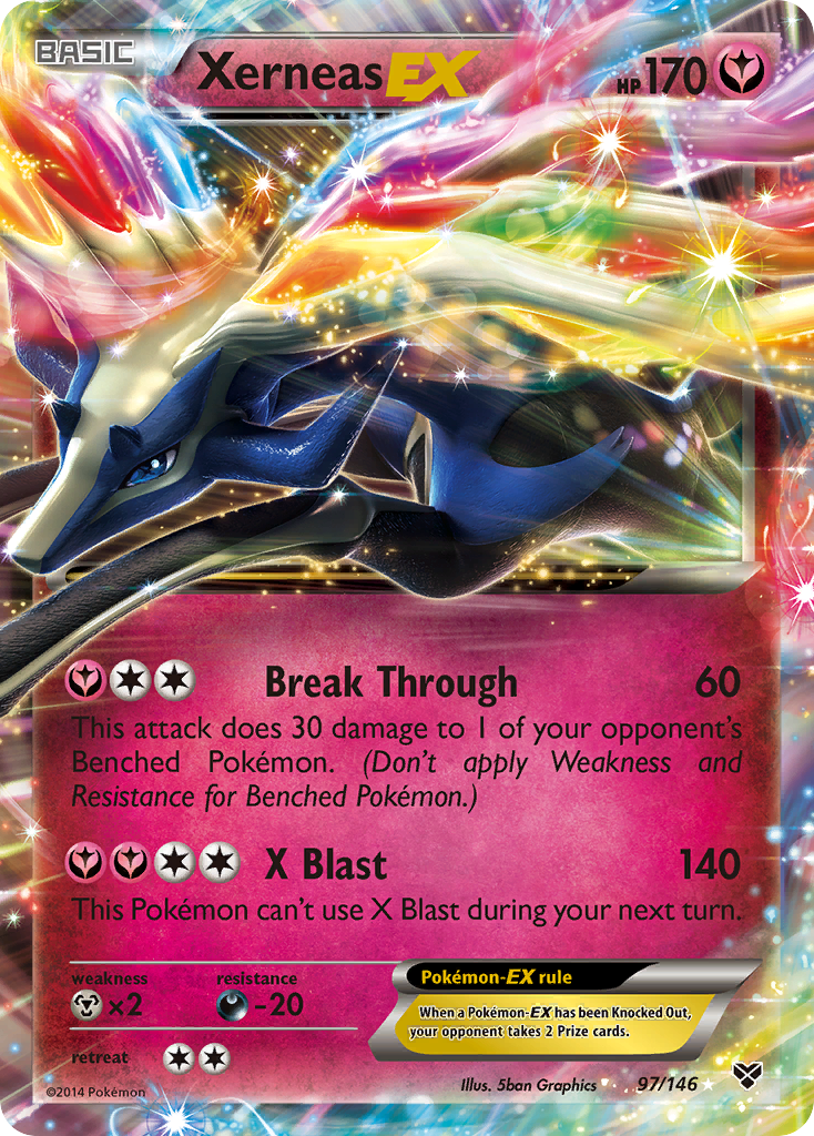 Xerneas EX (97/146) [XY: Base Set] | Silver Goblin