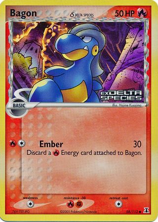 Bagon (58/113) (Delta Species) (Stamped) [EX: Delta Species] | Silver Goblin