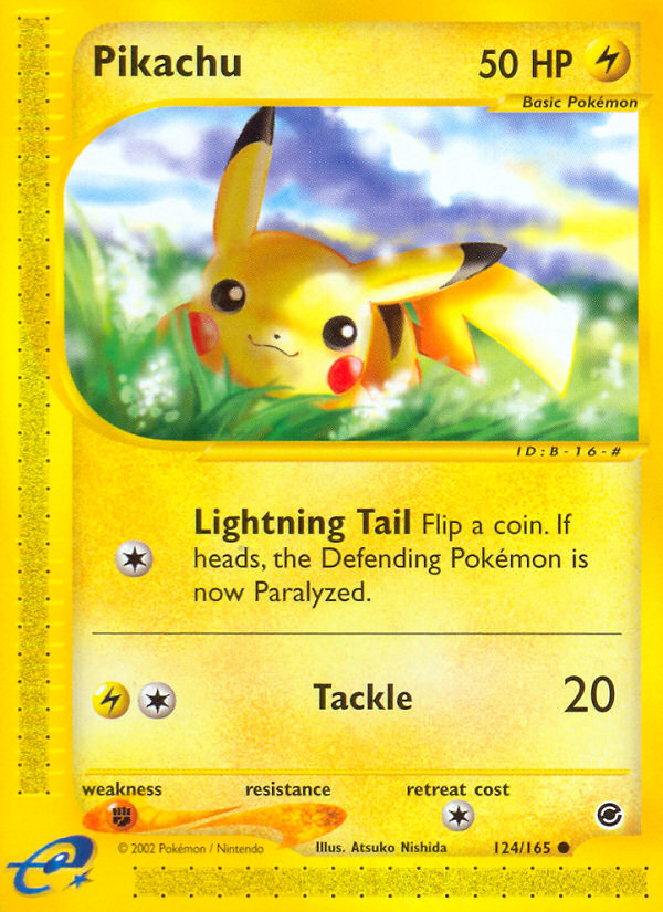 Pikachu (124/165) [Expedition: Base Set] | Silver Goblin