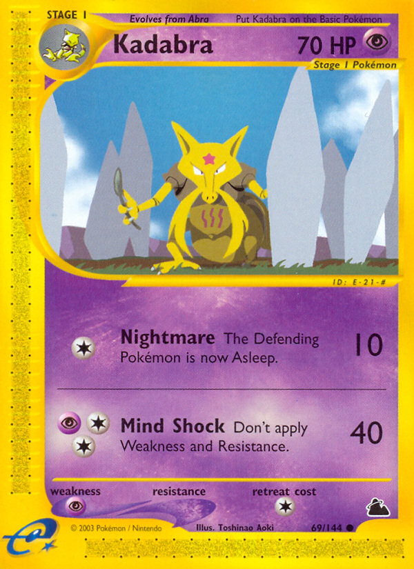 Kadabra (69/144) [Skyridge] | Silver Goblin