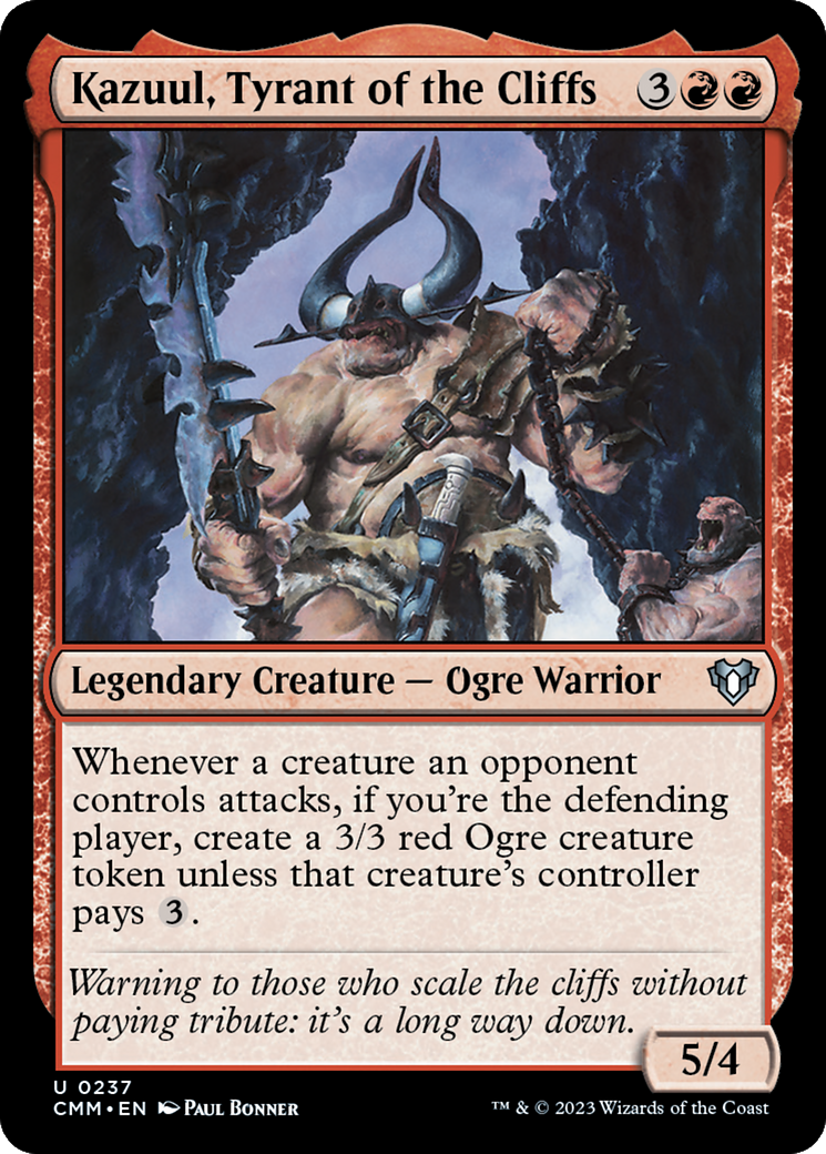Kazuul, Tyrant of the Cliffs [Commander Masters] | Silver Goblin