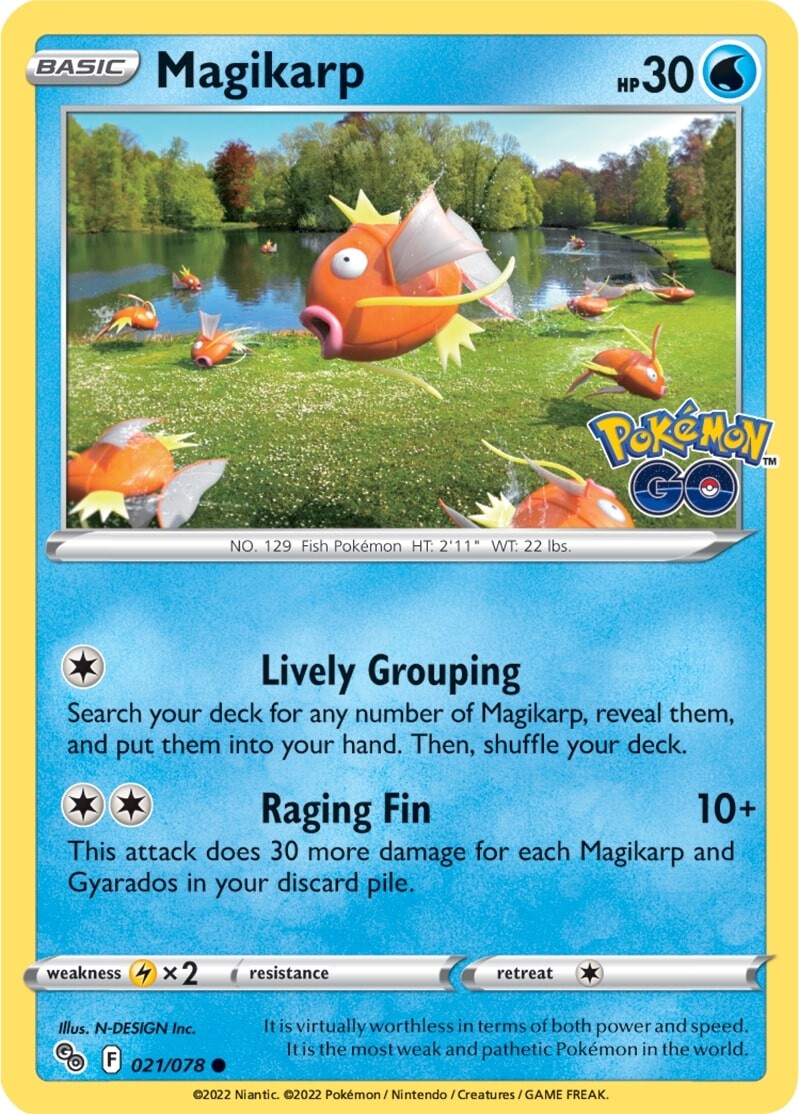 Magikarp (021/078) [Pokémon GO] | Silver Goblin