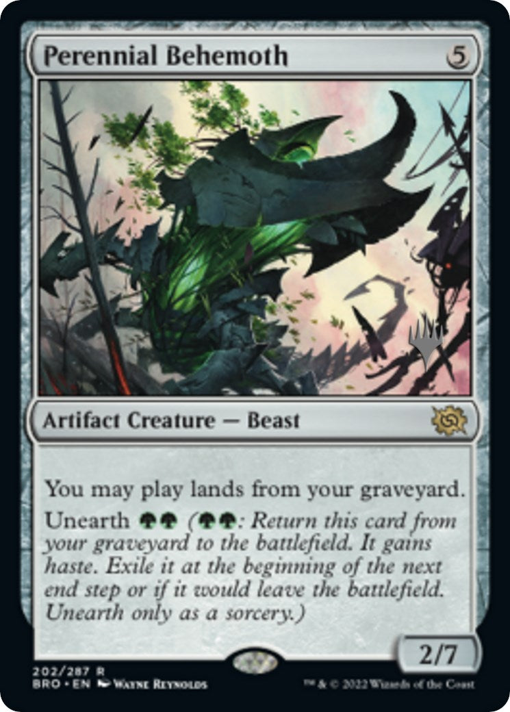 Perennial Behemoth (Promo Pack) [The Brothers' War Promos] | Silver Goblin