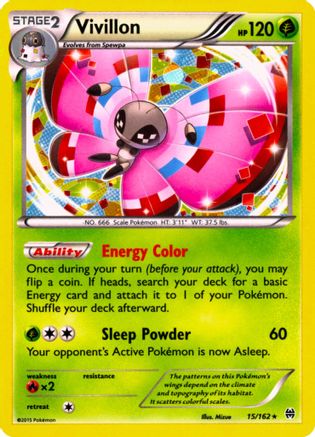 Vivillon (15/162) (Cosmos Holo) [XY: BREAKthrough] | Silver Goblin