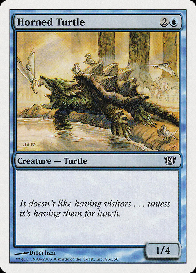 Horned Turtle [Eighth Edition] | Silver Goblin