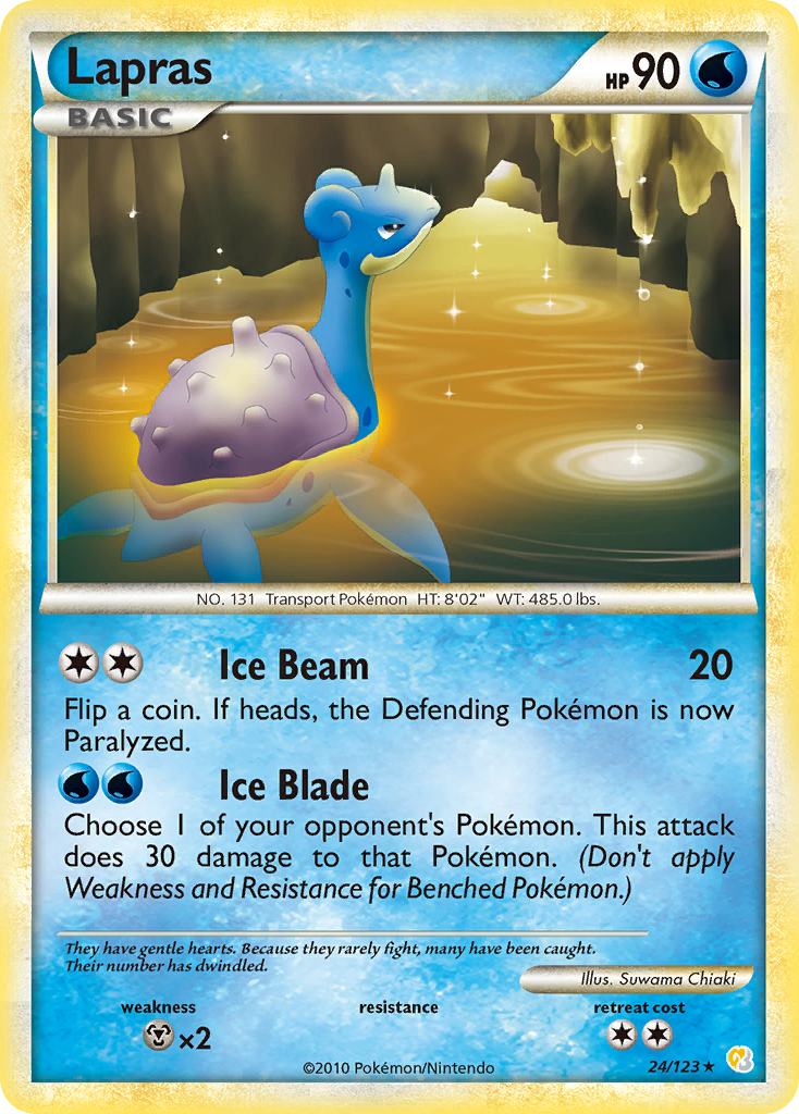 Lapras (24/123) [HeartGold & SoulSilver: Base Set] | Silver Goblin