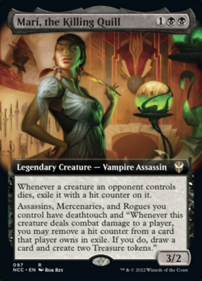 Mari, the Killing Quill (Extended Art) [Streets of New Capenna Commander] | Silver Goblin