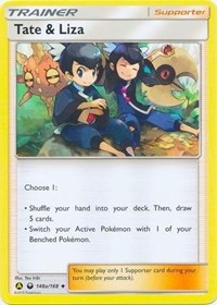 Tate & Liza (148a/168) (Alternate Art Promo) (Battle Arena Deck Exclusive) [Sun & Moon: Celestial Storm] | Silver Goblin