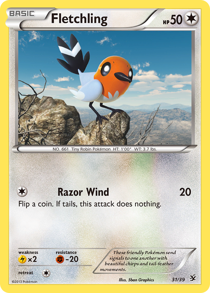 Fletchling (31/39) [XY: Kalos Starter Set] | Silver Goblin