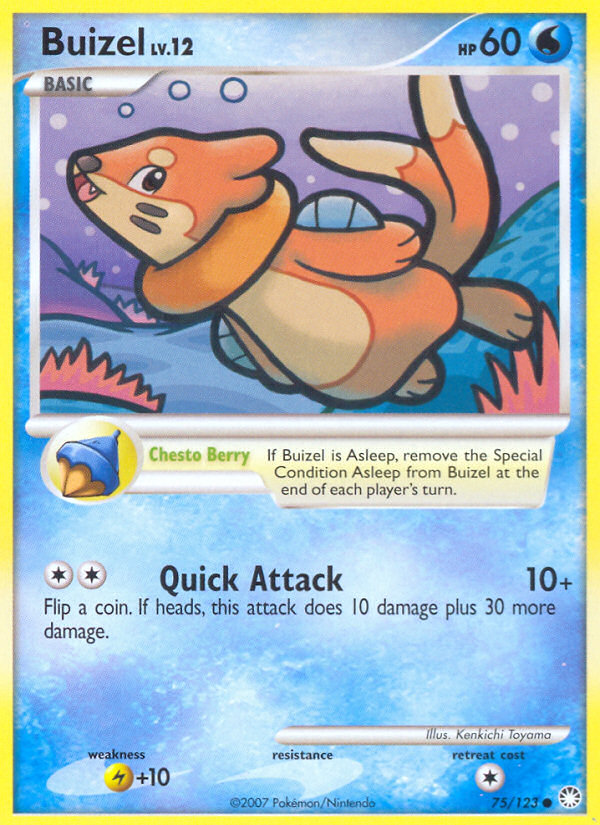 Buizel (75/123) [Diamond & Pearl: Mysterious Treasures] | Silver Goblin