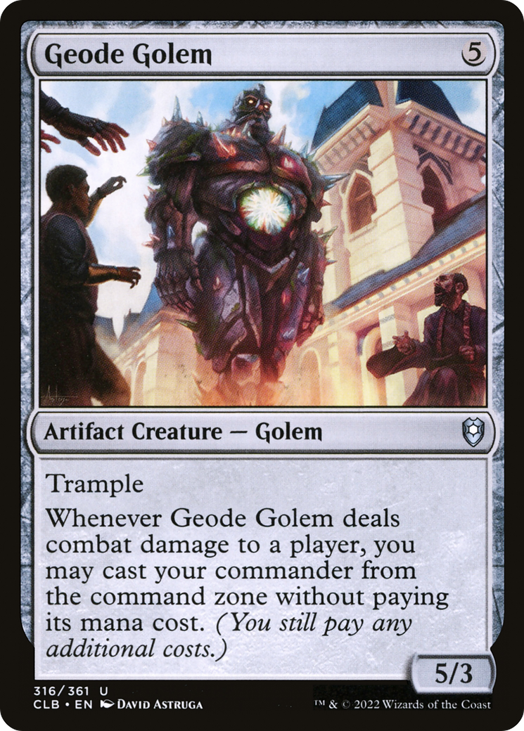Geode Golem [Commander Legends: Battle for Baldur's Gate] | Silver Goblin