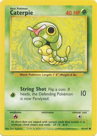 Caterpie (45/102) [Base Set Unlimited] | Silver Goblin