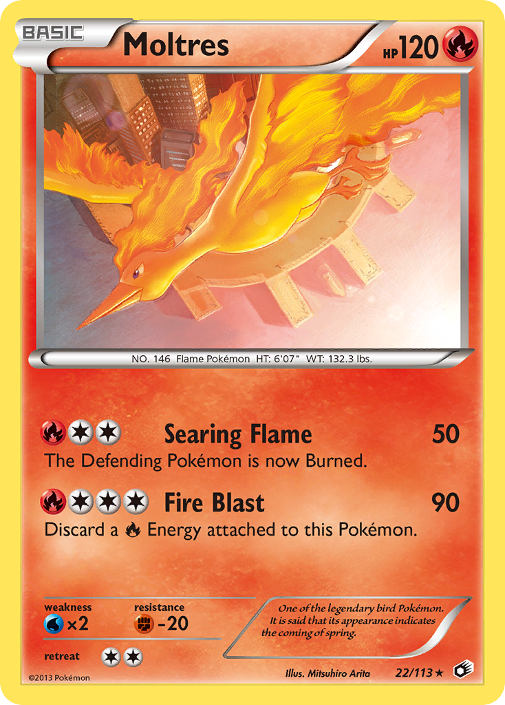 Moltres (22/113) [Black & White: Legendary Treasures] | Silver Goblin