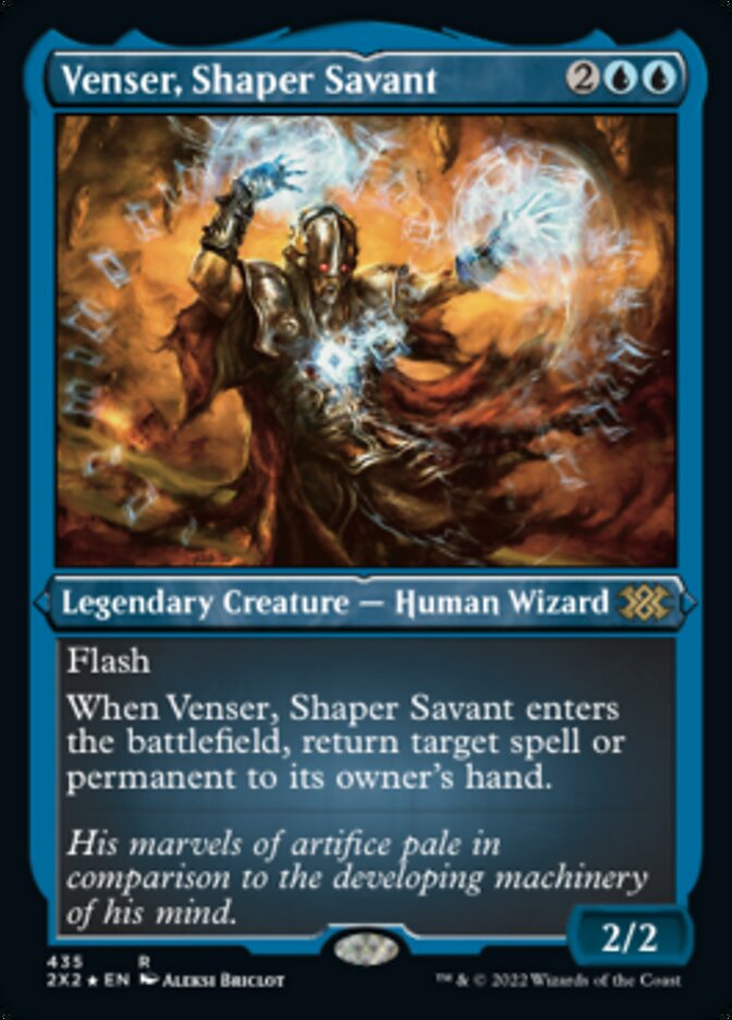 Venser, Shaper Savant (Foil Etched) [Double Masters 2022] | Silver Goblin