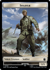 Soldier // Food (0025) Double-Sided Token [Doctor Who Tokens] | Silver Goblin