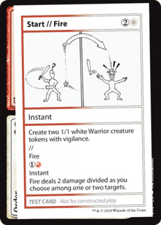 Start // Fire (2021 Edition) [Mystery Booster Playtest Cards] | Silver Goblin