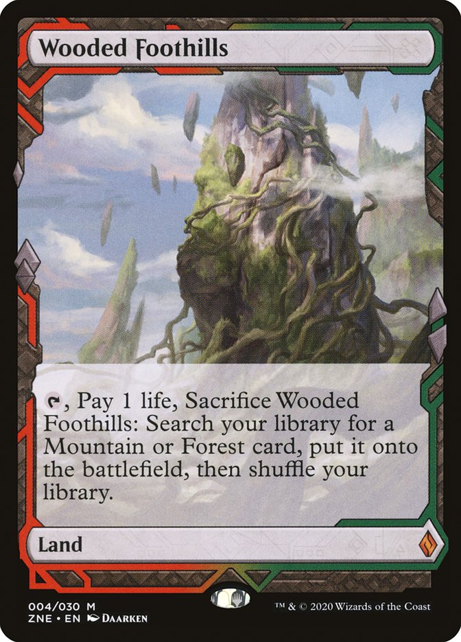 Wooded Foothills (Expeditions) [Zendikar Rising Expeditions] | Silver Goblin