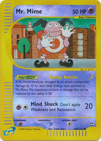 Mr Mime (95b/147) [Aquapolis] | Silver Goblin