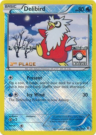 Delibird (38/149) (League Promo 3rd Place) [Black & White: Boundaries Crossed] | Silver Goblin