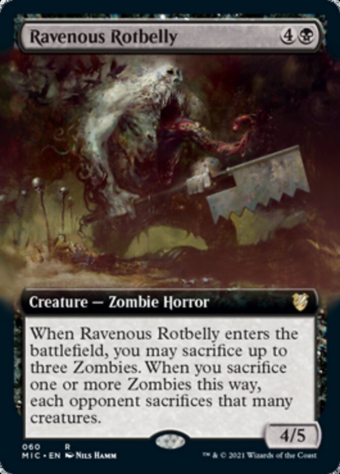Ravenous Rotbelly (Extended Art) [Innistrad: Midnight Hunt Commander] | Silver Goblin