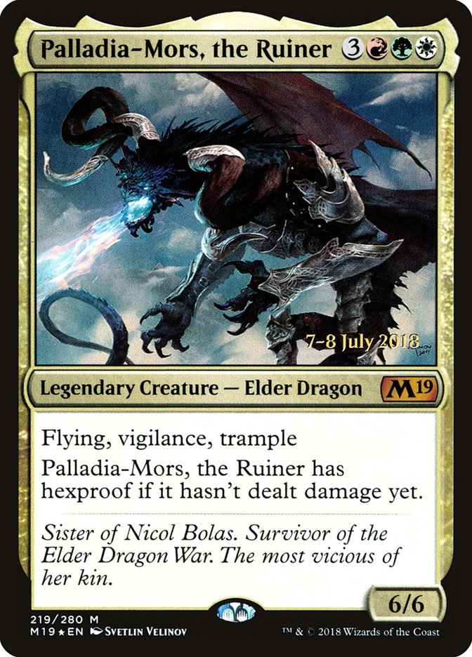 Palladia-Mors, the Ruiner [Core Set 2019 Prerelease Promos] | Silver Goblin