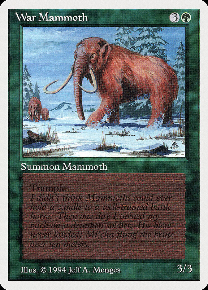 War Mammoth [Summer Magic / Edgar] | Silver Goblin