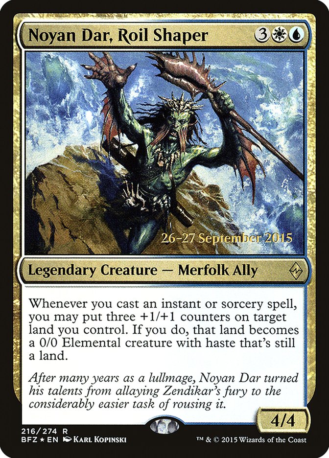 Noyan Dar, Roil Shaper [Battle for Zendikar Prerelease Promos] | Silver Goblin