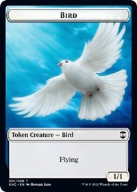 Bird (001) // Soldier Double-Sided Token [Kaldheim Commander Tokens] | Silver Goblin