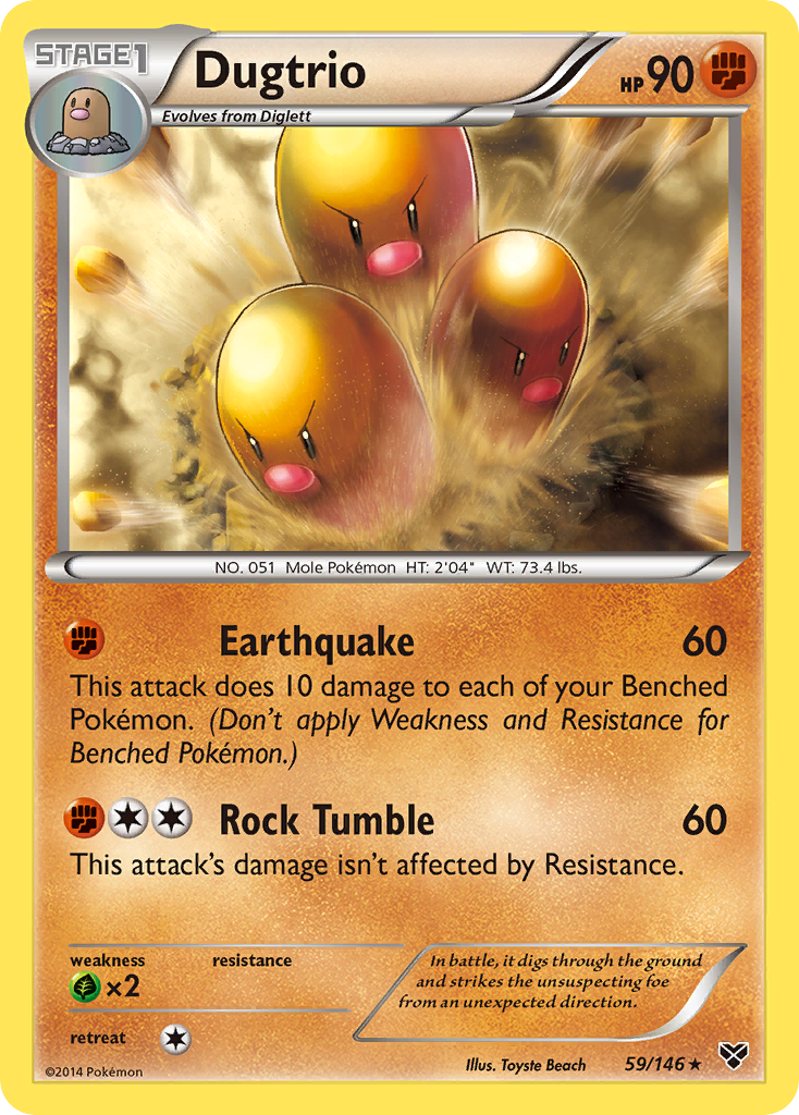 Dugtrio (59/146) [XY: Base Set] | Silver Goblin