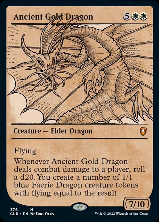 Ancient Gold Dragon (Showcase) [Commander Legends: Battle for Baldur's Gate] | Silver Goblin