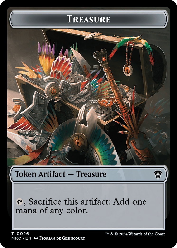 Thopter // Treasure Double-Sided Token [Murders at Karlov Manor Commander Tokens] | Silver Goblin