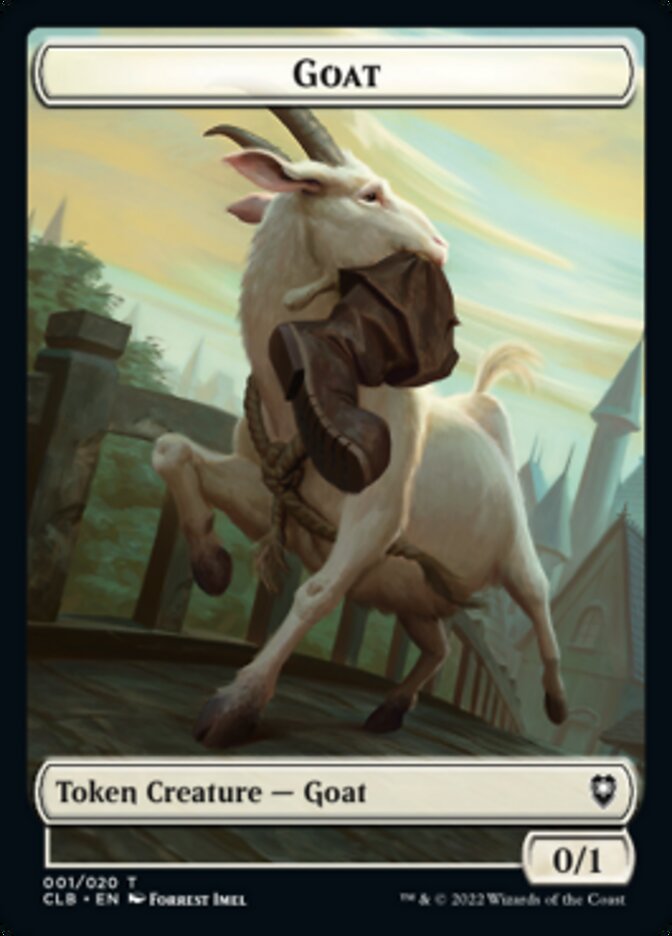 Goat Token [Commander Legends: Battle for Baldur's Gate Tokens] | Silver Goblin