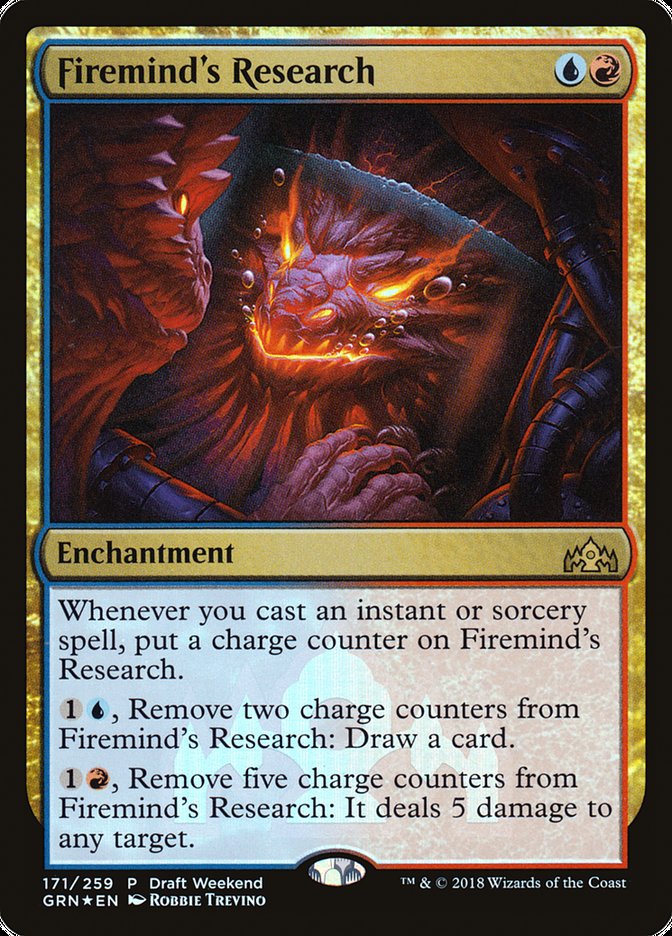 Firemind's Research (Draft Weekend) [Guilds of Ravnica Promos] | Silver Goblin