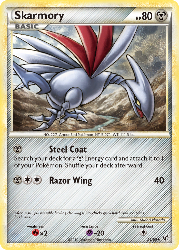 Skarmory (21/90) [HeartGold & SoulSilver: Undaunted] | Silver Goblin