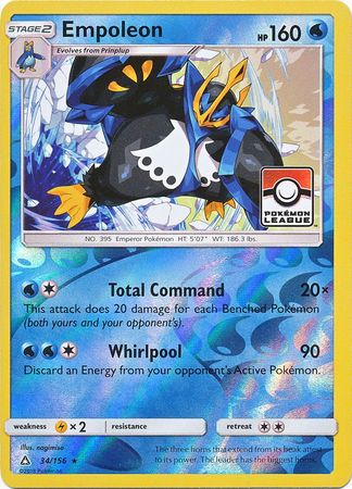 Empoleon (34/156) (League Promo) [Sun & Moon: Ultra Prism] | Silver Goblin