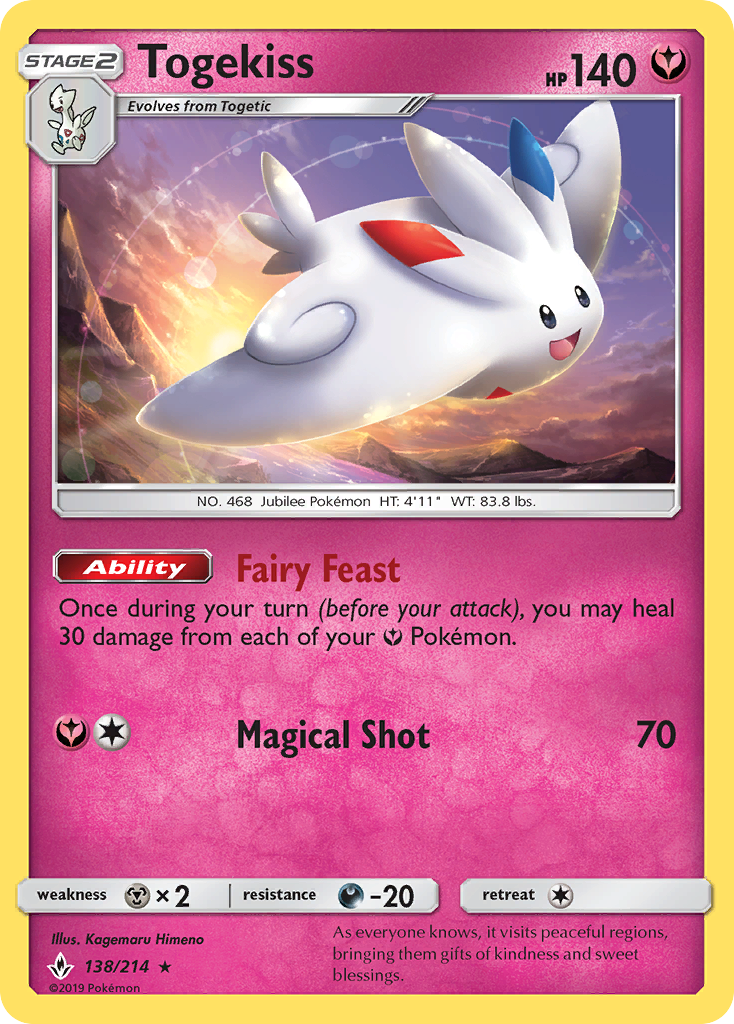 Togekiss (138/214) [Sun & Moon: Unbroken Bonds] | Silver Goblin